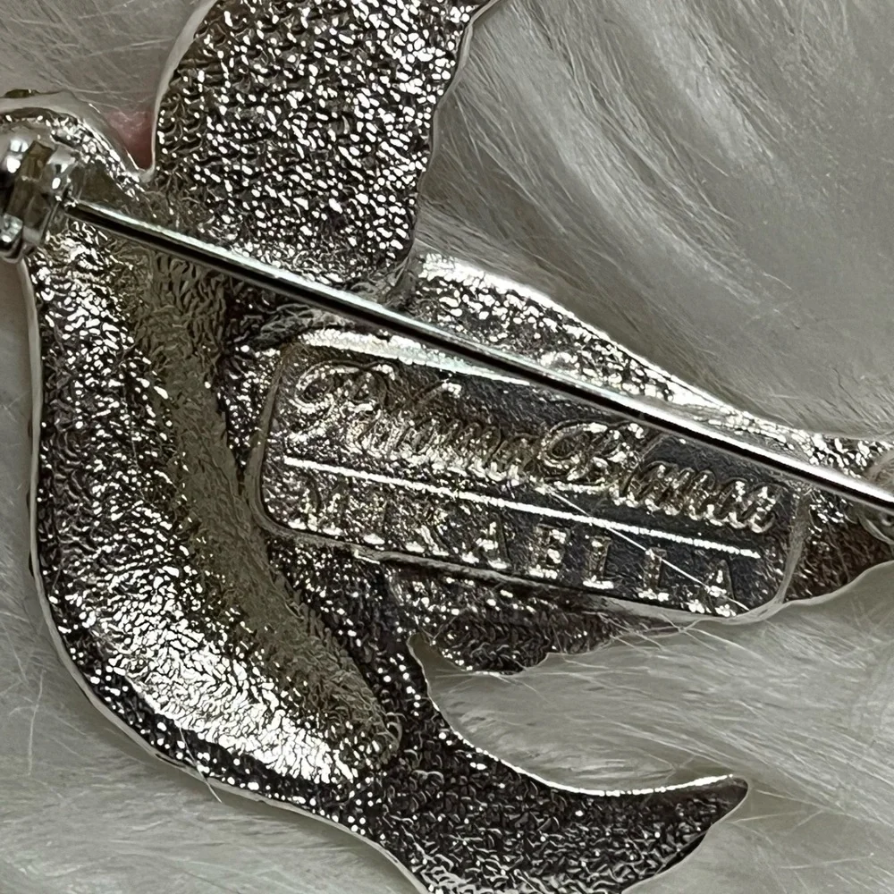 Paloma Blanca Peace Doves Brooch
